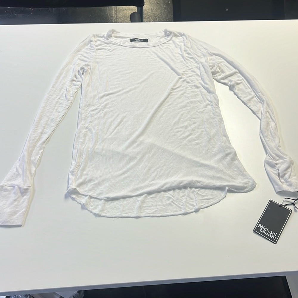 Michael Lauren Alick Tee in White size Small